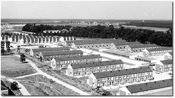 Blick vom Sparkassenhochhaus im Jahre 1961